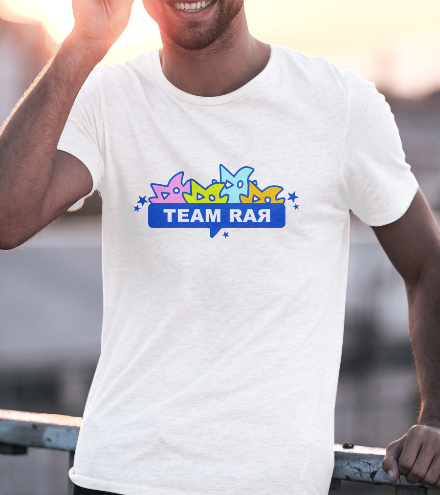 Team Rar Colorful Star Logo Merch Store T-Shirt