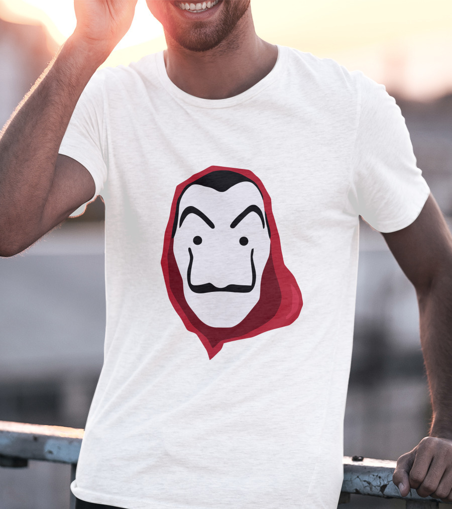 La Casa De Papel Money Heist Salvador Dalí Mask Red T-Shirt