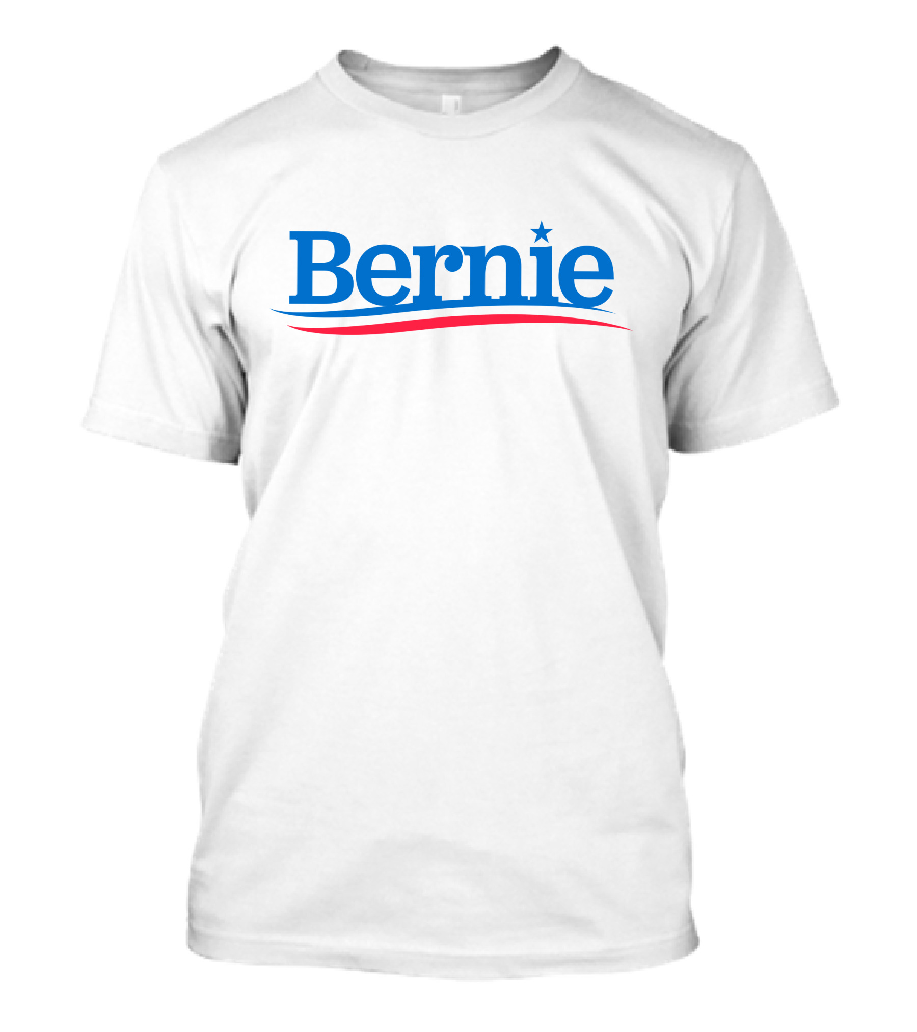 Bernie Sanders Merch Store Blue Star Red Swoosh T-Shirt