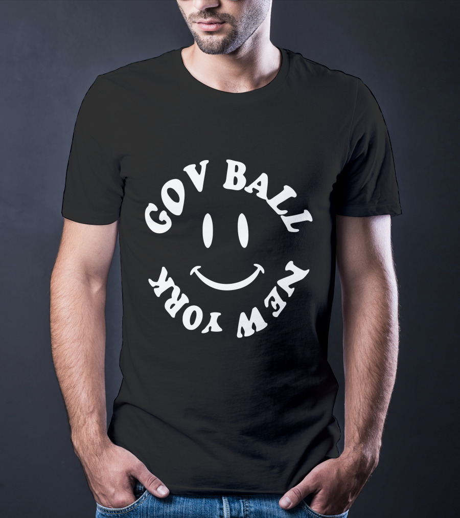 Gov Ball New York Smiley Face T-Shirt