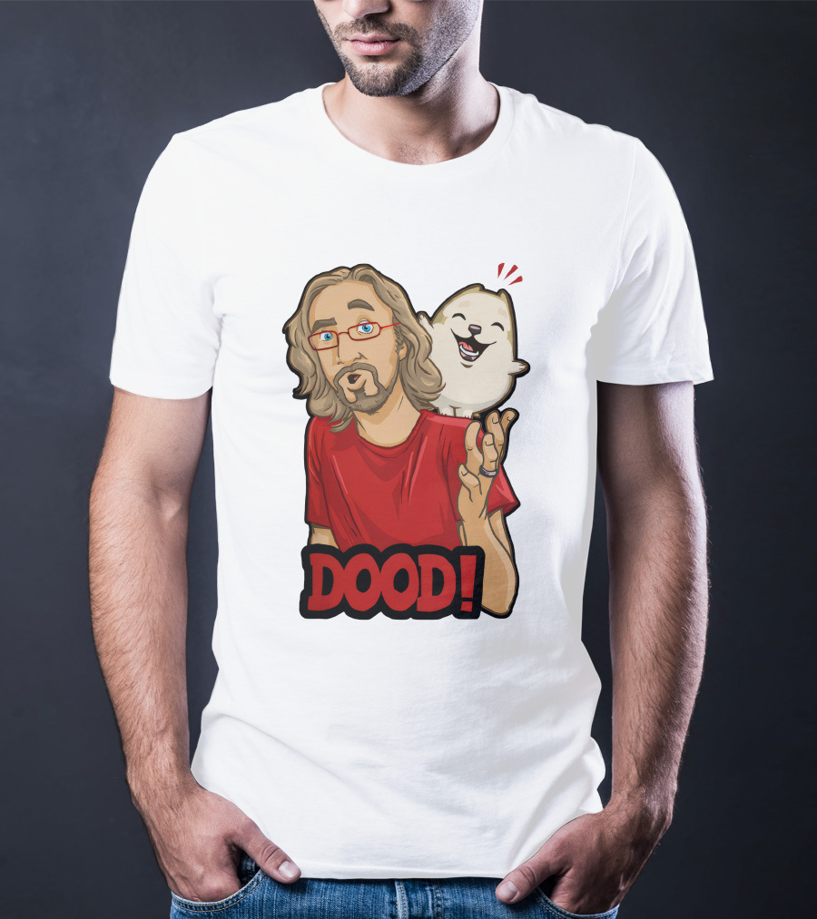 Maximilian Dood Merchandise Featuring Animated Character And Iconic Dood T-Shirt