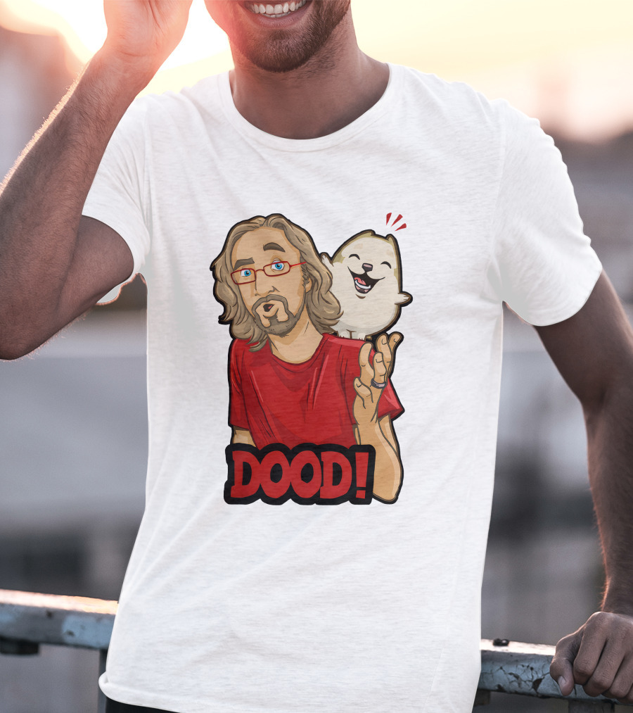 Maximilian Dood Merchandise Featuring Animated Character And Iconic Dood T-Shirt
