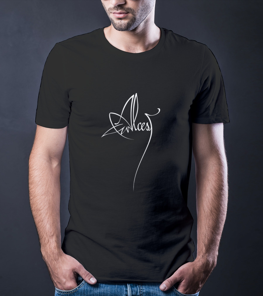 Alcest Script White On Black From KingsRoadMerch T-Shirt