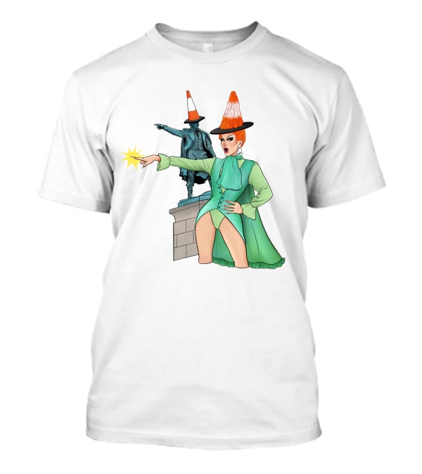 River Medway Thomas Waghorn Statue Drag Costume Cone Hat Charm Jaimee Andrews T-Shirt