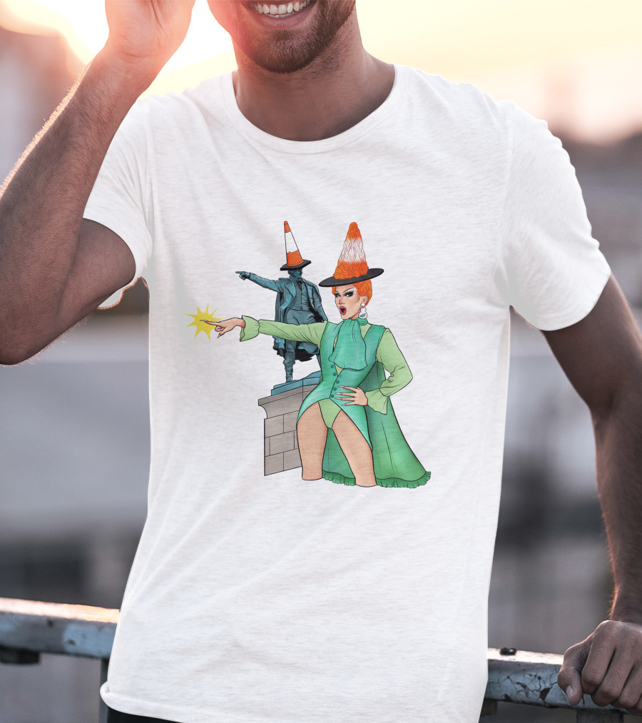 River Medway Thomas Waghorn Statue Drag Costume Cone Hat Charm Jaimee Andrews T-Shirt