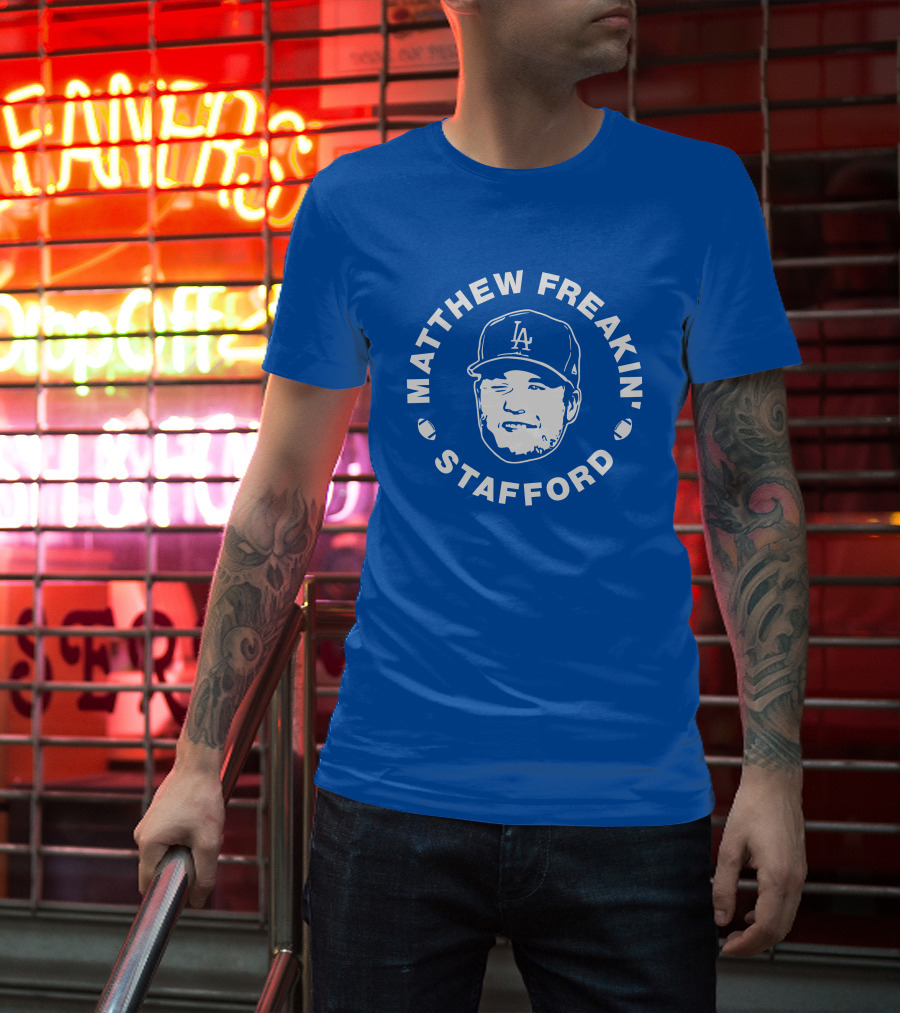 Matthew Freakin' Stafford LA Baseball Cap Image T-Shirt