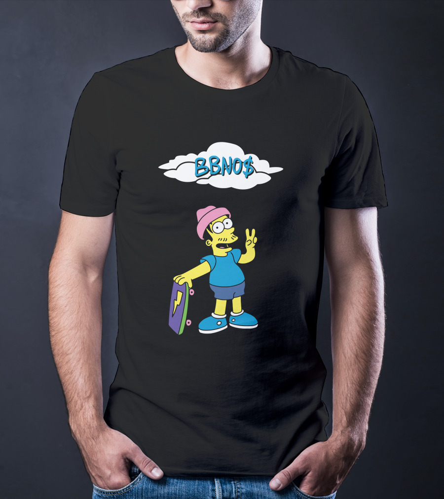BBNO$ Simpson Style Skateboard T-Shirt