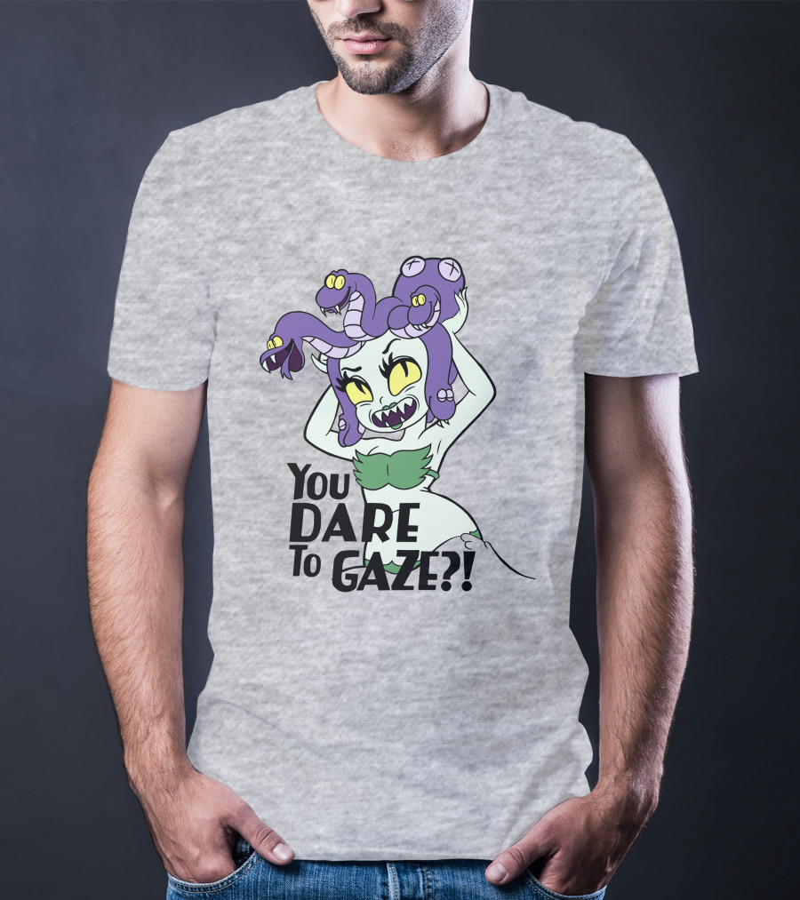 Cuphead Cala Maria Medusa You Dare To Gaze T-Shirt
