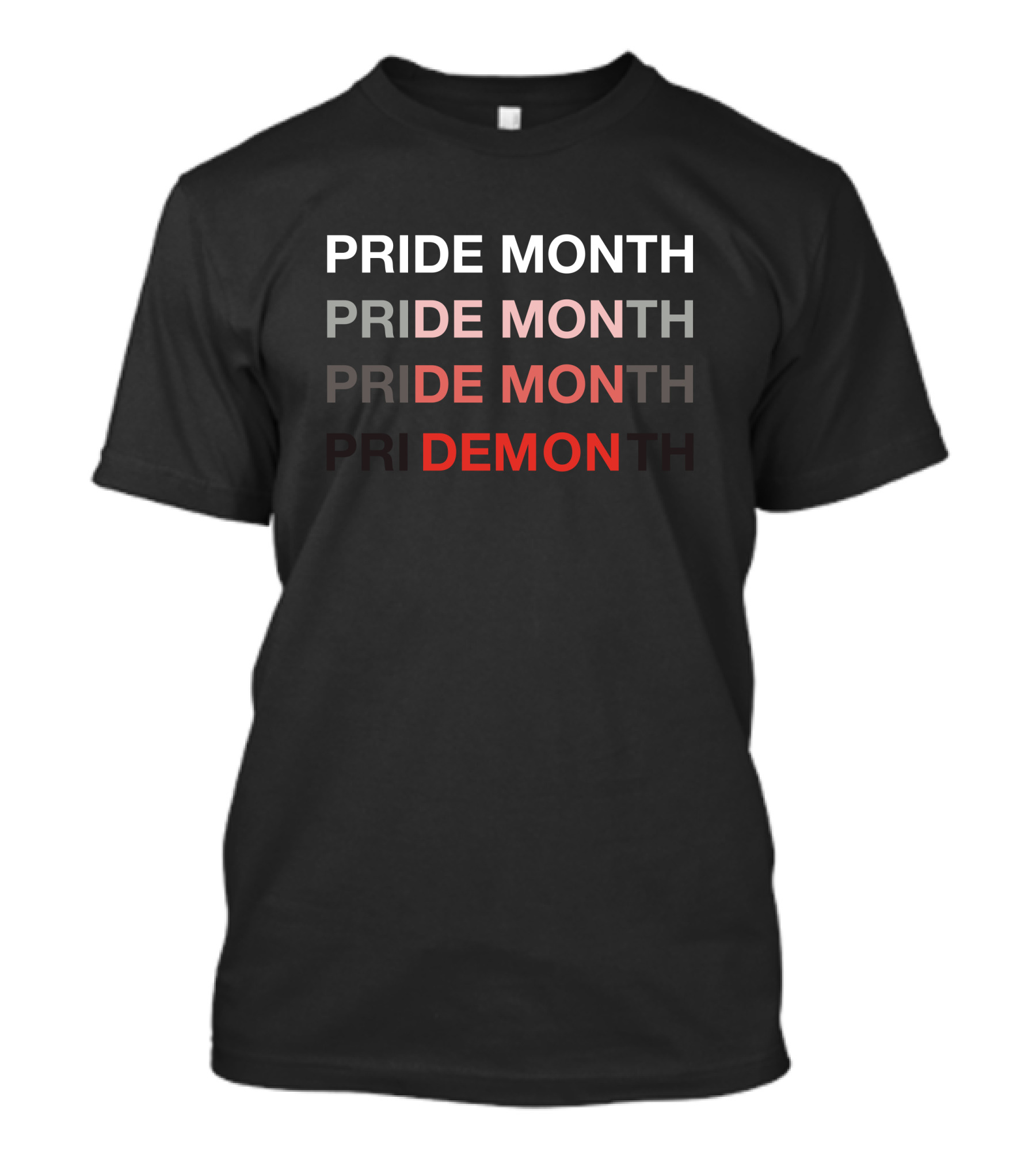 Pride Month Pride Month Pride Month Pride Demon T-Shirt