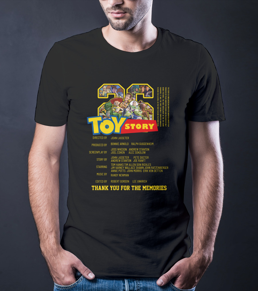 TOY STORY 28 Thank You For The Memories Directors Cast Iconic Characters T-Shirt