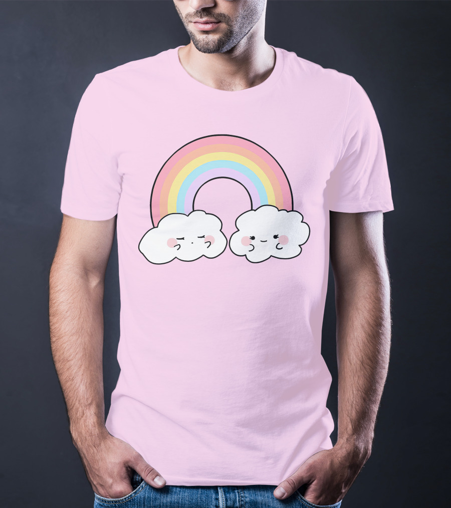 It's Akeila Merch Pastel Rainbow With Clouds T-Shirt