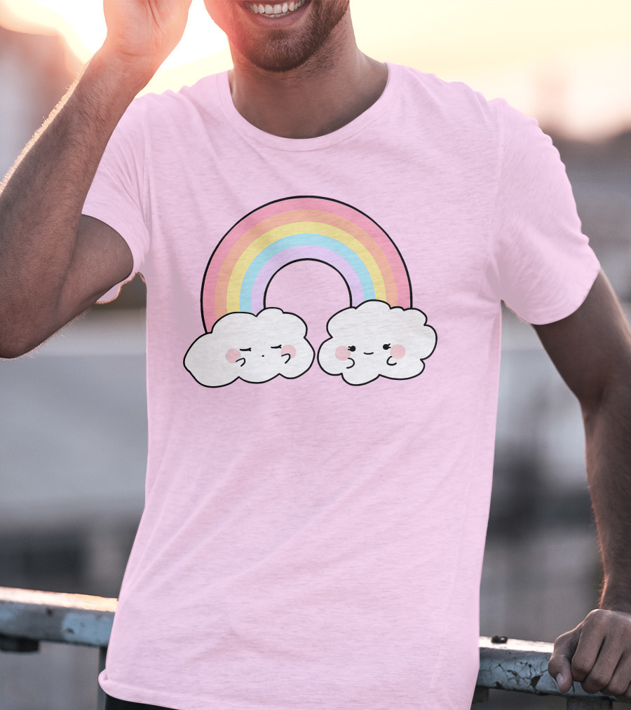 It's Akeila Merch Pastel Rainbow With Clouds T-Shirt