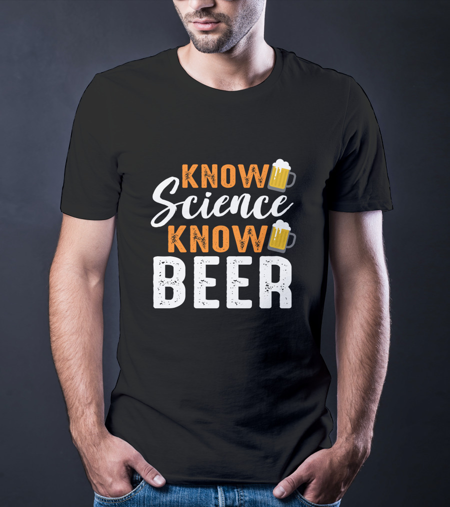 KNOW Science Know Beer Beer Mug Icons T-Shirt