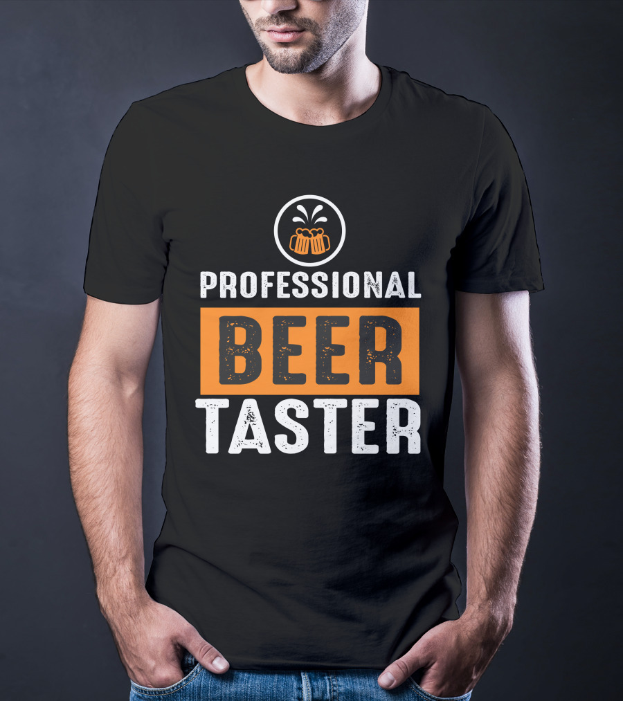PROFESSIONAL BEER TASTER Two Frothy Mugs T-Shirt
