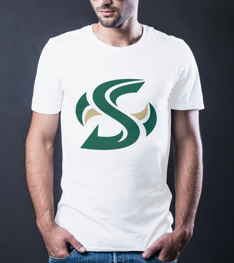 Sacramento State Hornets Logo Green Gold S T-Shirt