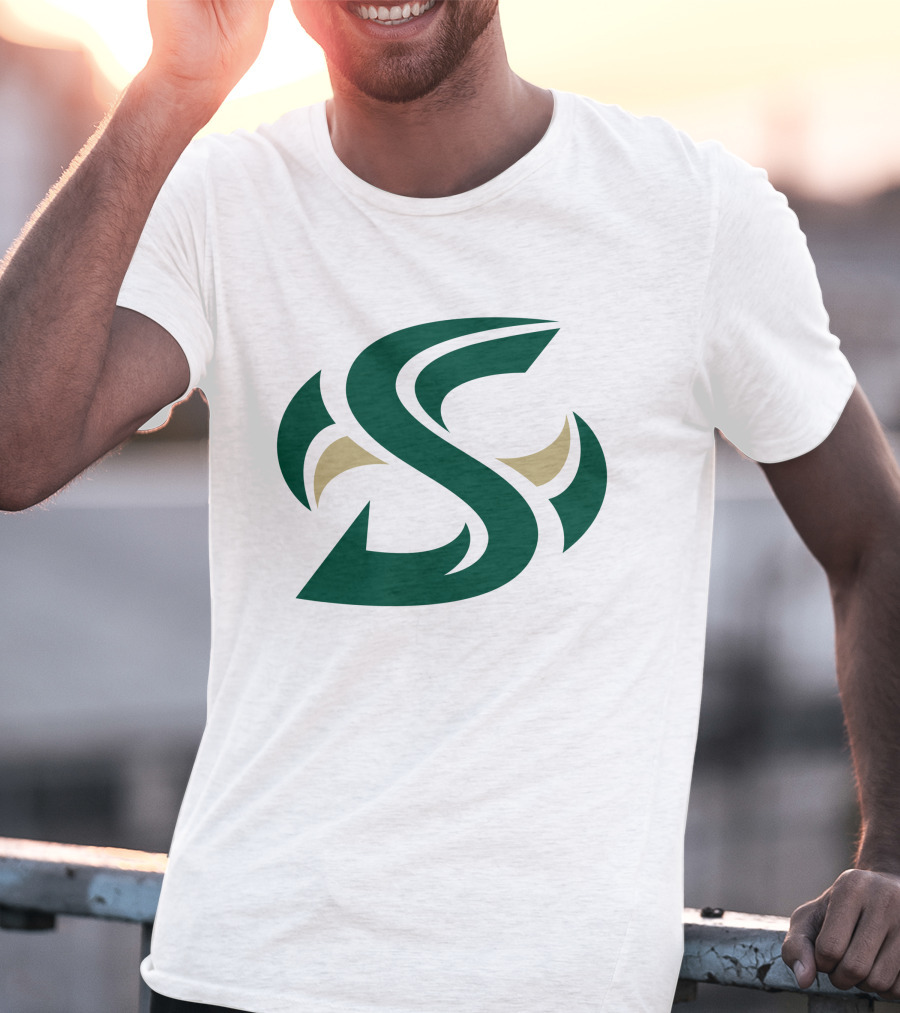 Sacramento State Hornets Logo Green Gold S T-Shirt