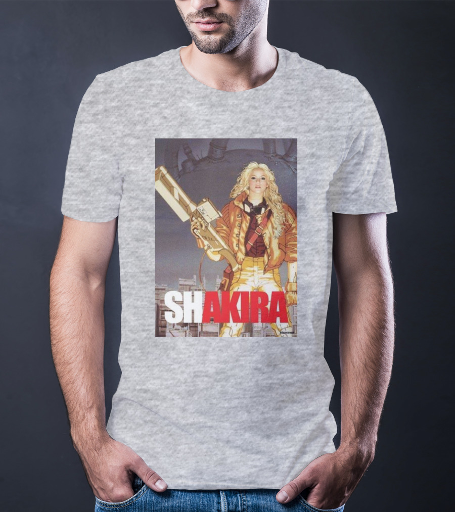 SHAKIRA AKIRA Manga Fusion With Bold Heroic T-Shirt