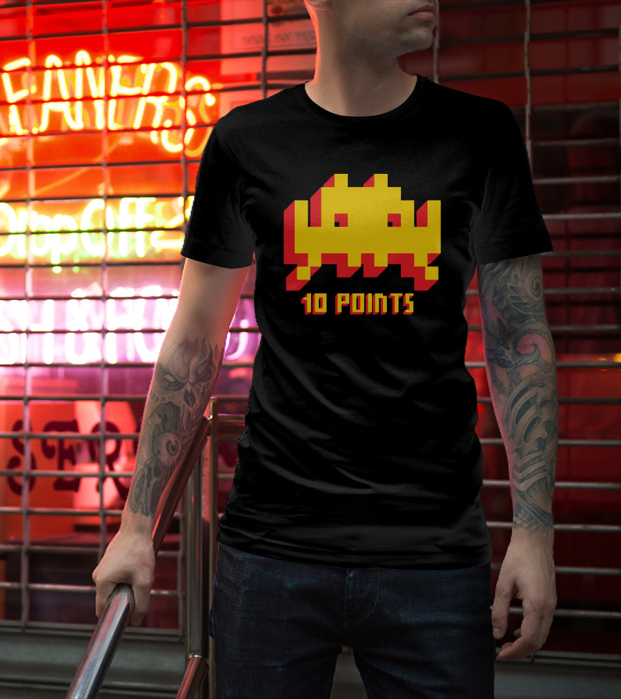 Space Invaders 10 Points Classic Arcade T-Shirt