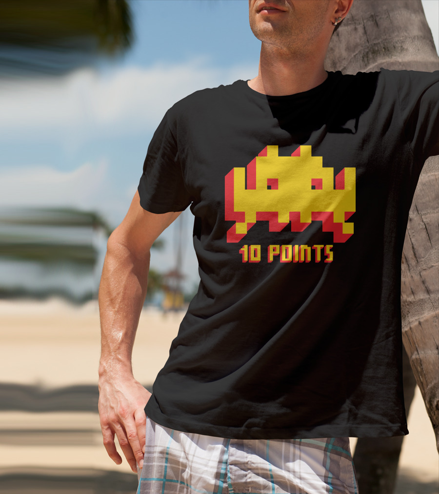 Space Invaders 10 Points Classic Arcade T-Shirt