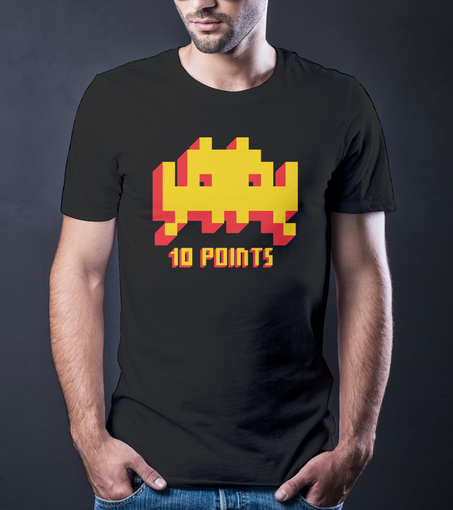 Space Invaders 10 Points Classic Arcade T-Shirt
