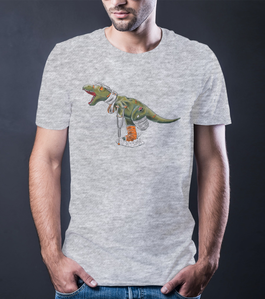 How Ridiculous Merch Injured Rexy Navy T-Shirt