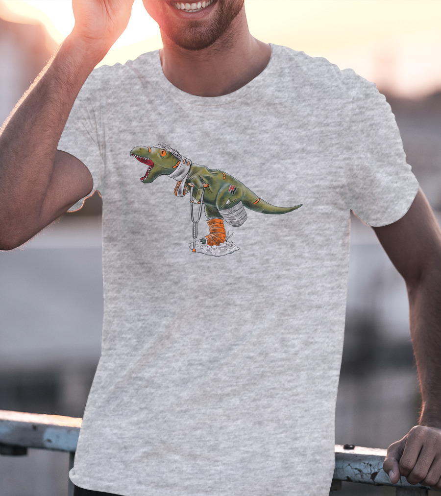 How Ridiculous Merch Injured Rexy Navy T-Shirt
