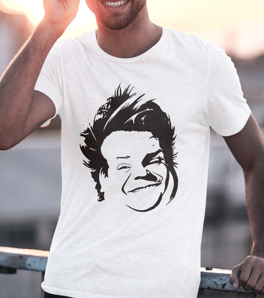 Chris Farley Sketch Face Stencil T-Shirt
