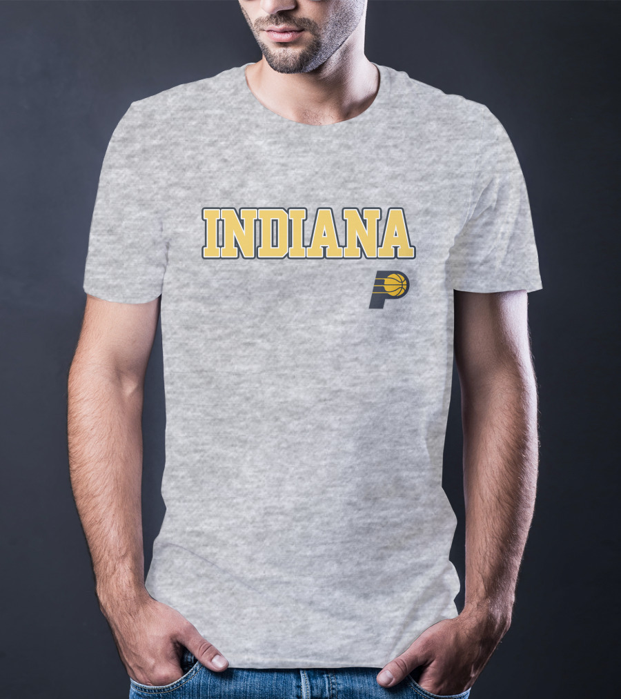 Indiana Pacers P Logo Basketball Team T-Shirt