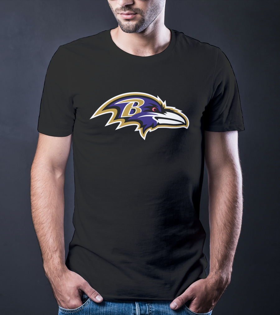 Baltimore Ravens Logo With Stylized B T-Shirt