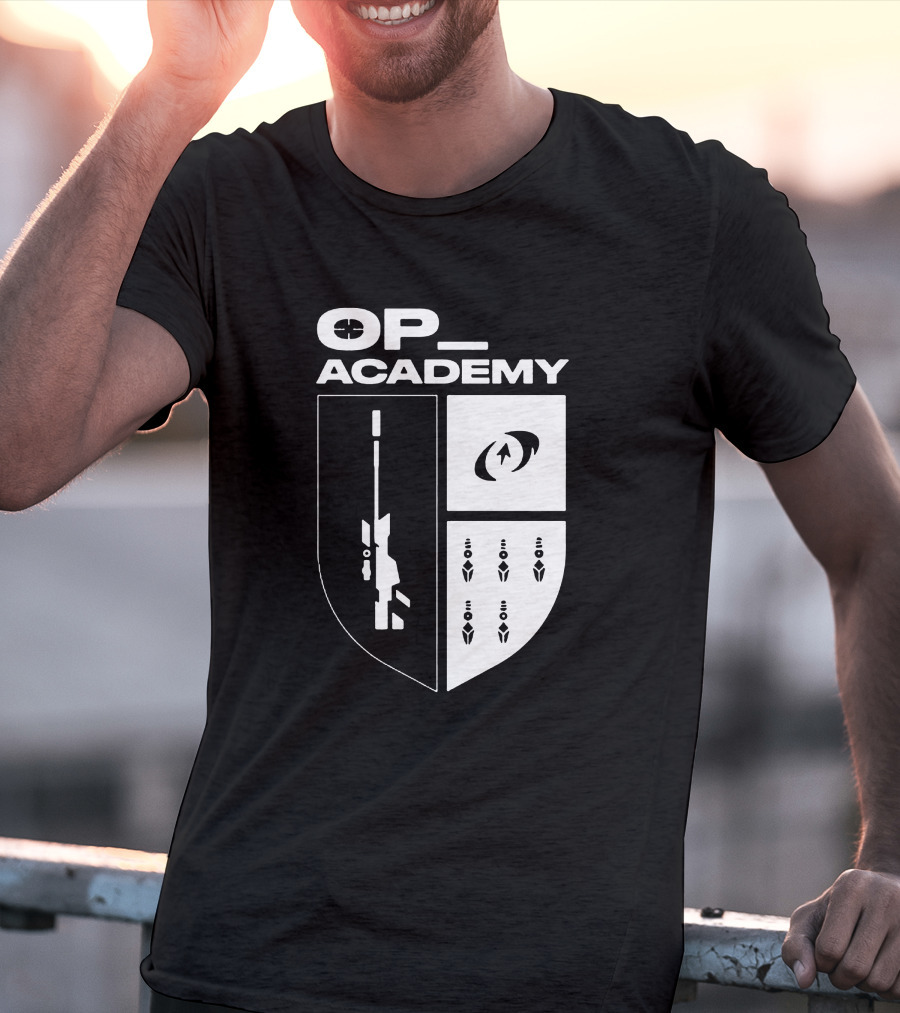 Cdnthe3rd Merch Op Academy Sniper Shield Tactical Icons T-Shirt