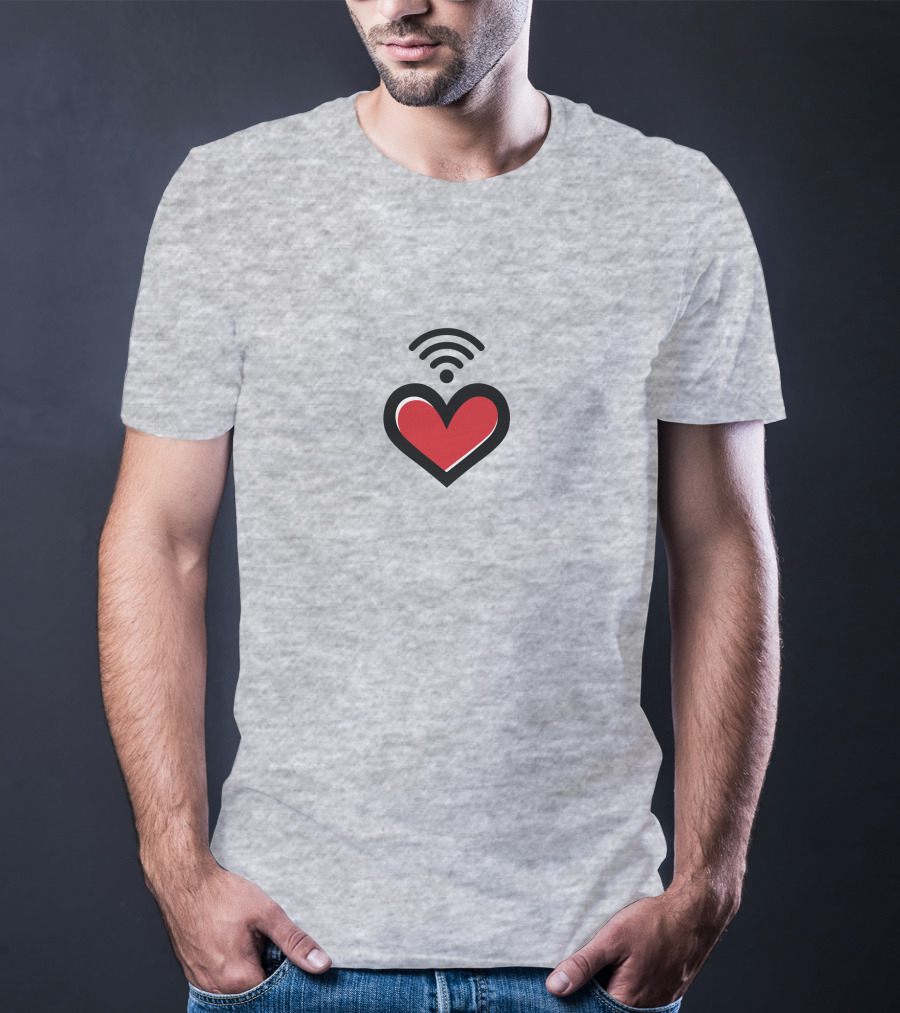 Straykids Seungmin Love Red Heart With Wifi Signal T-Shirt