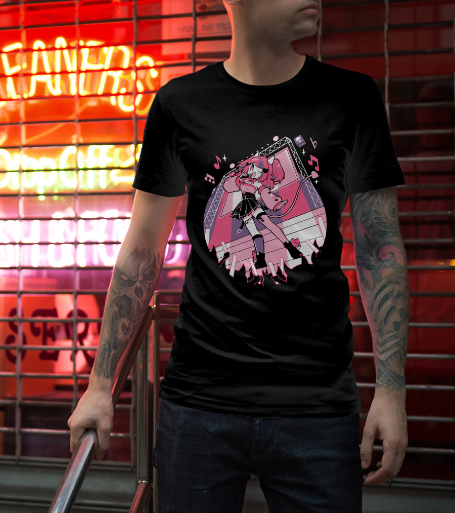 VShojo Merch Ironmouse Idol Performance Stage Anime Aesthetic T-Shirt