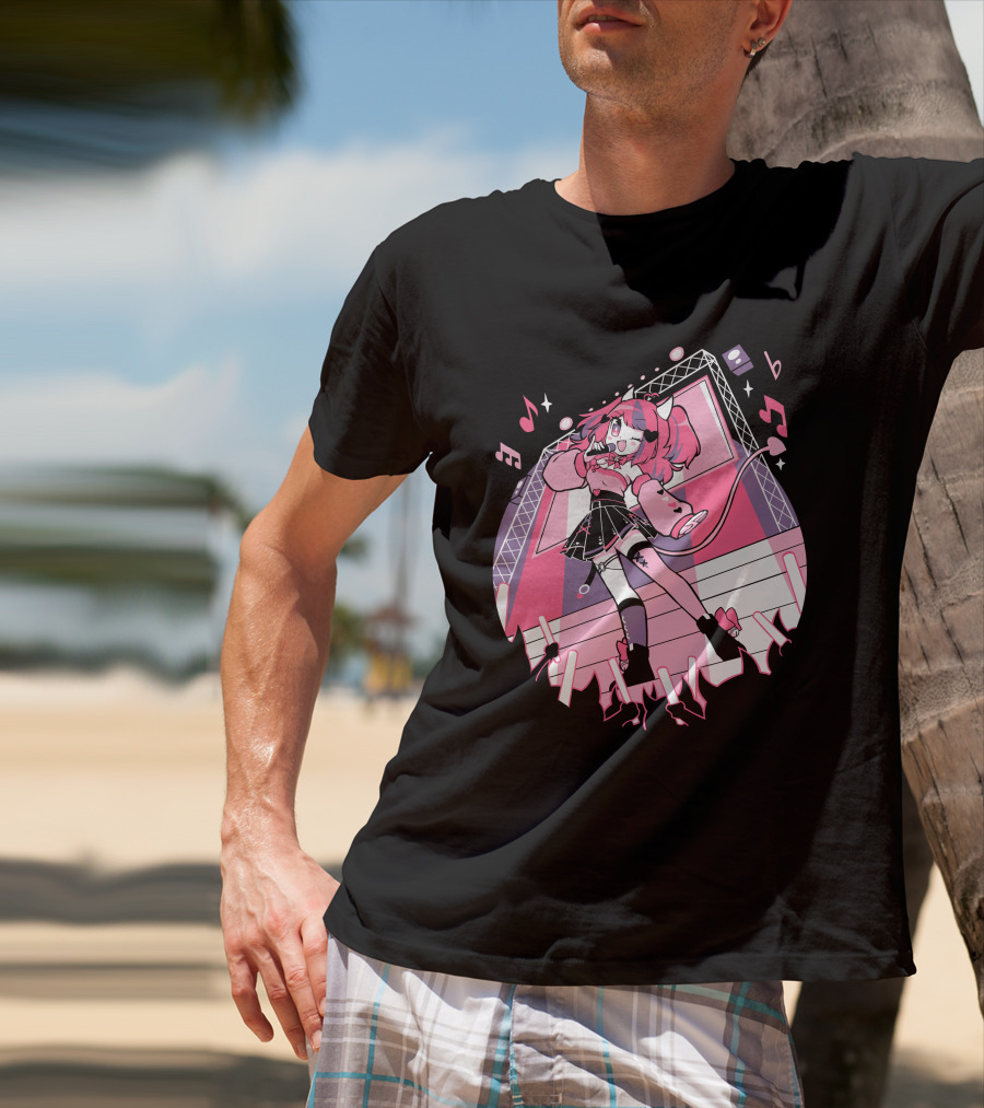 VShojo Merch Ironmouse Idol Performance Stage Anime Aesthetic T-Shirt