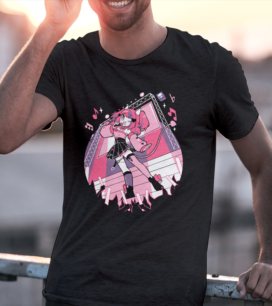 VShojo Merch Ironmouse Idol Performance Stage Anime Aesthetic T-Shirt