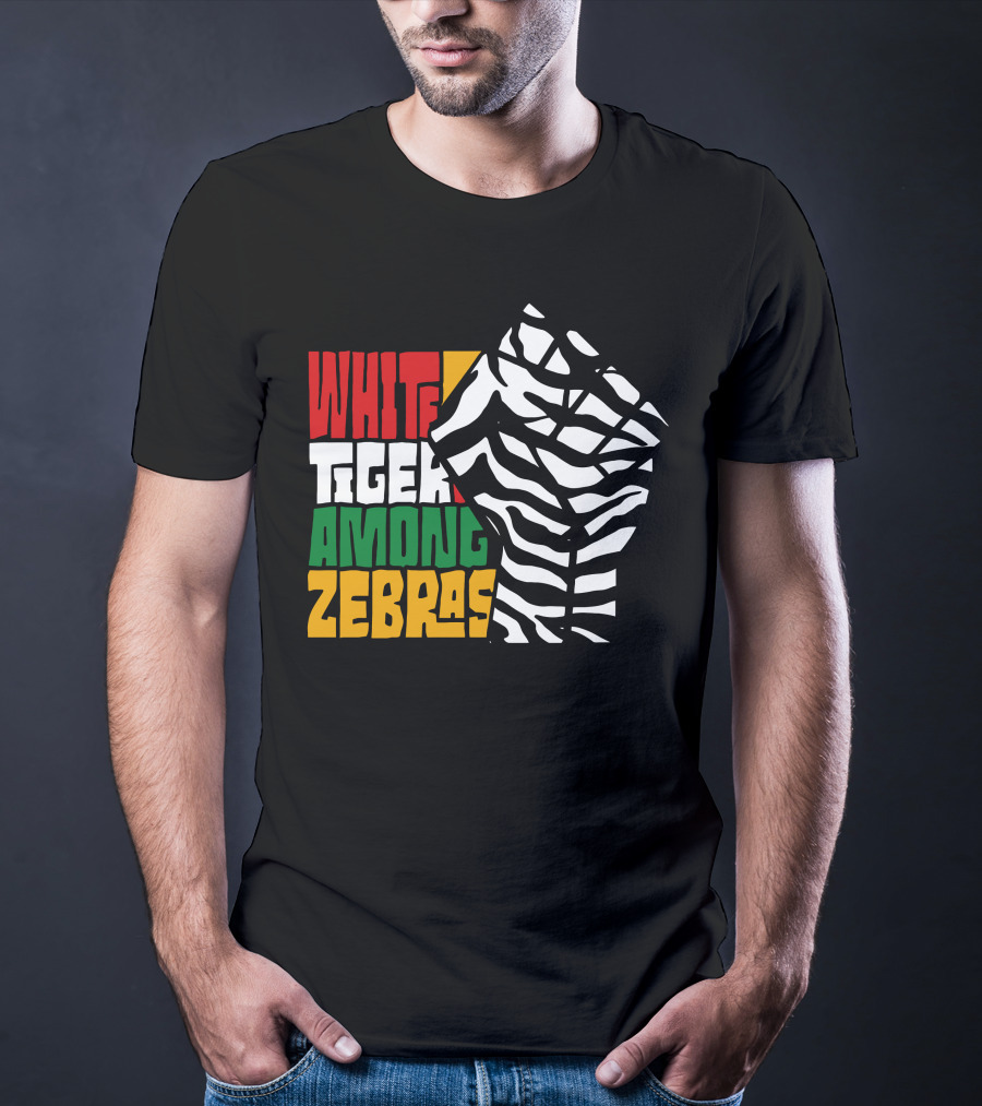 White Tiger Among Zebras Nick Shin Merciless Tiger T-Shirt