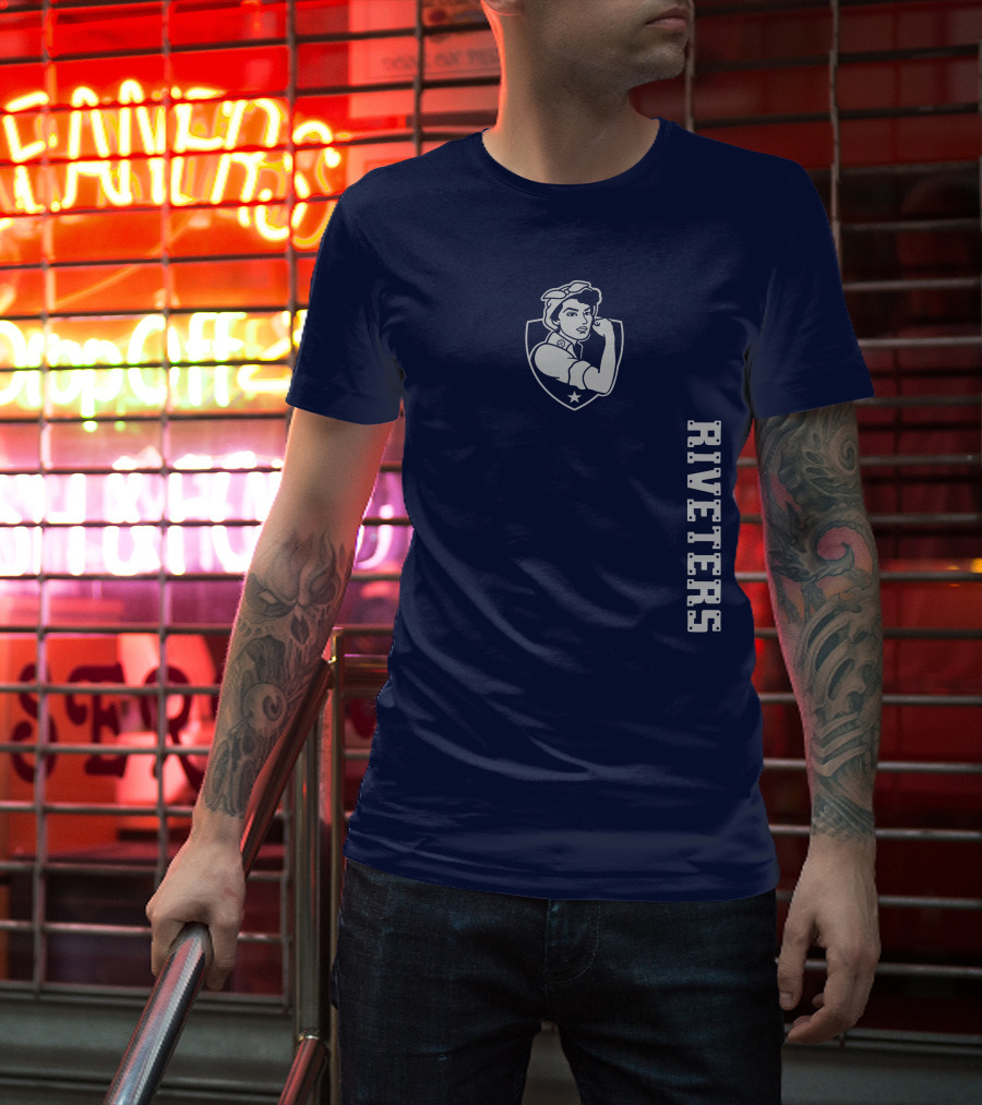 Steel Stretch Riveters Rivetershockeyshop Rosie The Riveter T-Shirt
