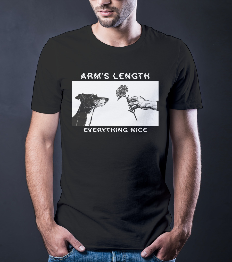 ARM'S LENGTH EVERYTHING NICE Dog And Flower T-Shirt