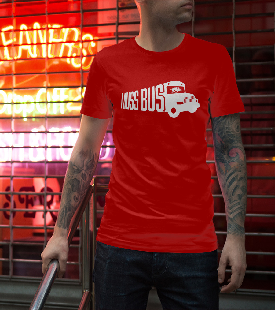 Muss Bus Eric Musselman Arkansas Razorbacks T-Shirt