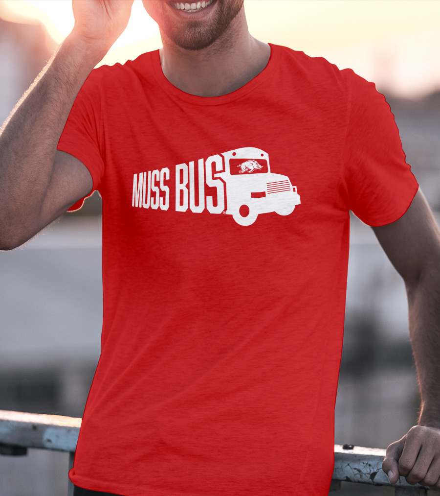 Muss Bus Eric Musselman Arkansas Razorbacks T-Shirt