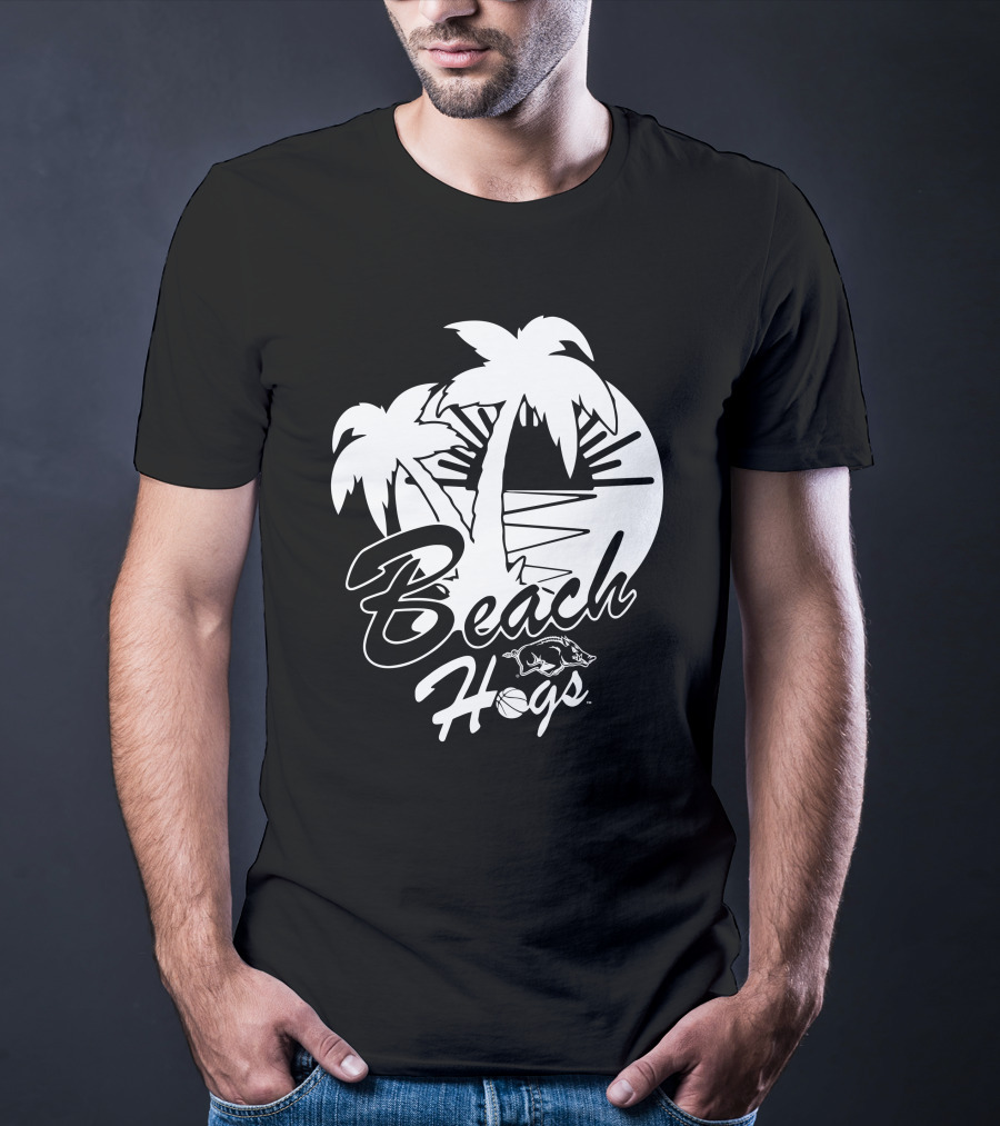 Eric Musselman Beach Hogs 15 Arkansas Razorback Men's Basketball Palm Trees @Razorbackmbb T-Shirt