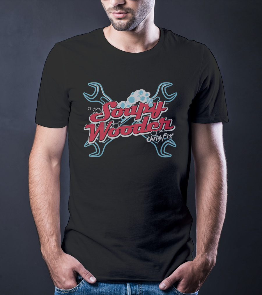 Soapy Wooder Chris Fix Wrench Bubble T-Shirt