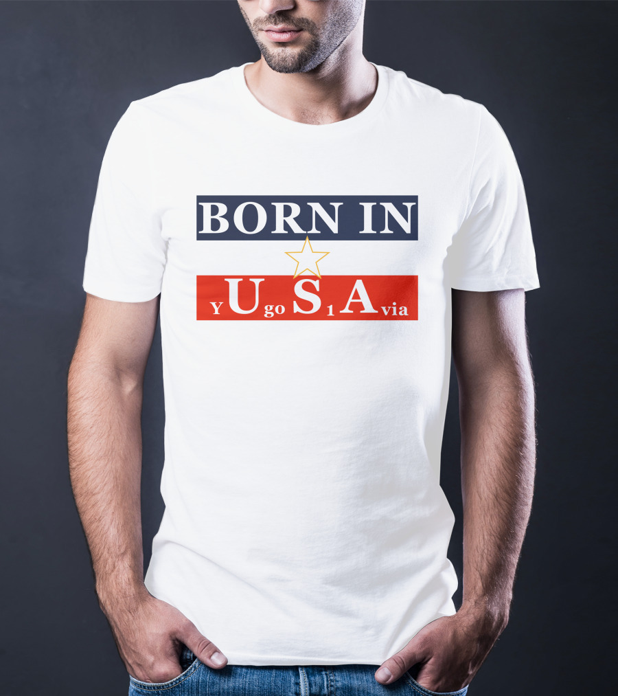 Born In USA Y Go 1 Via Neighbours Wifi T-Shirt
