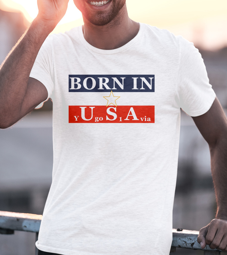 Born In USA Y Go 1 Via Neighbours Wifi T-Shirt