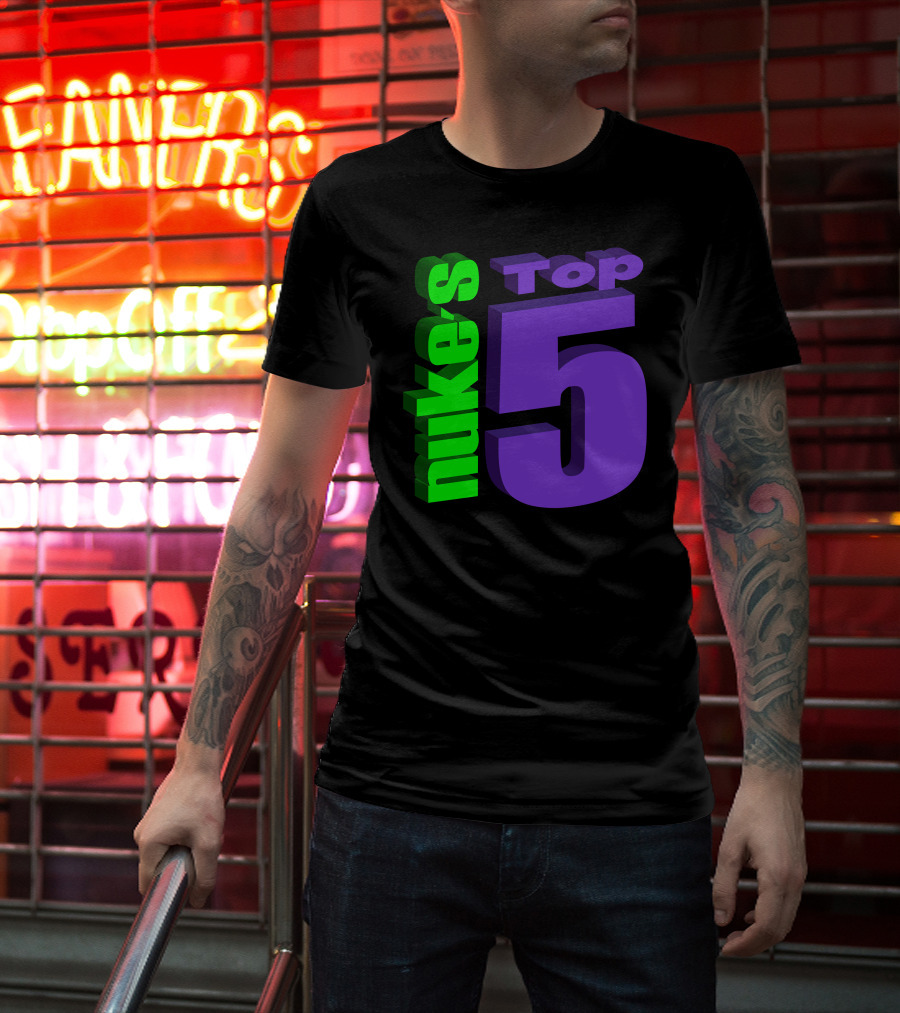 Nukestop5 Nuke's Top 5 Logo Merch T-Shirt