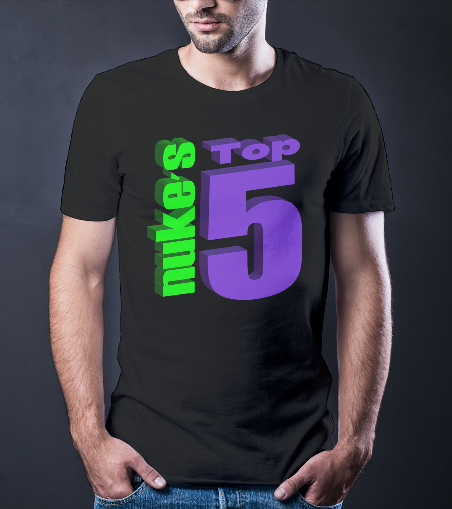 Nukestop5 Nuke's Top 5 Logo Merch T-Shirt