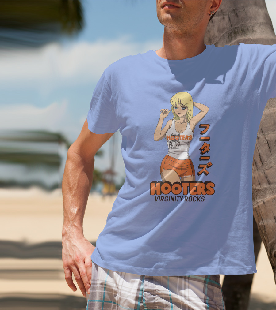 Hooters Anime Girl Virginity Rocks Danny Duncan T-Shirt