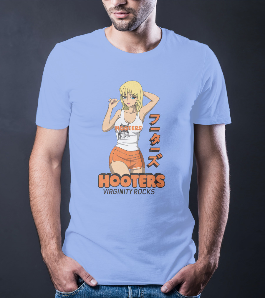 Hooters Anime Girl Virginity Rocks Danny Duncan T-Shirt
