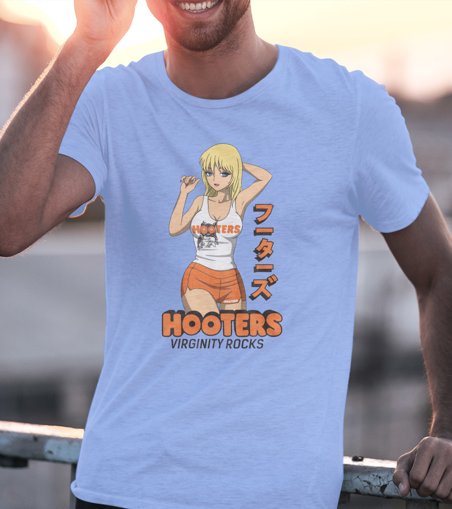 Hooters Anime Girl Virginity Rocks Danny Duncan T-Shirt