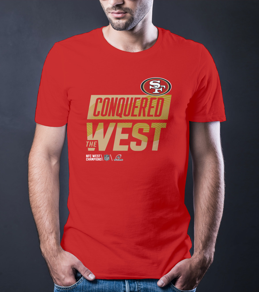 San Francisco 49Ers Conquered The West NFL Logo 49ers Shop T-Shirt