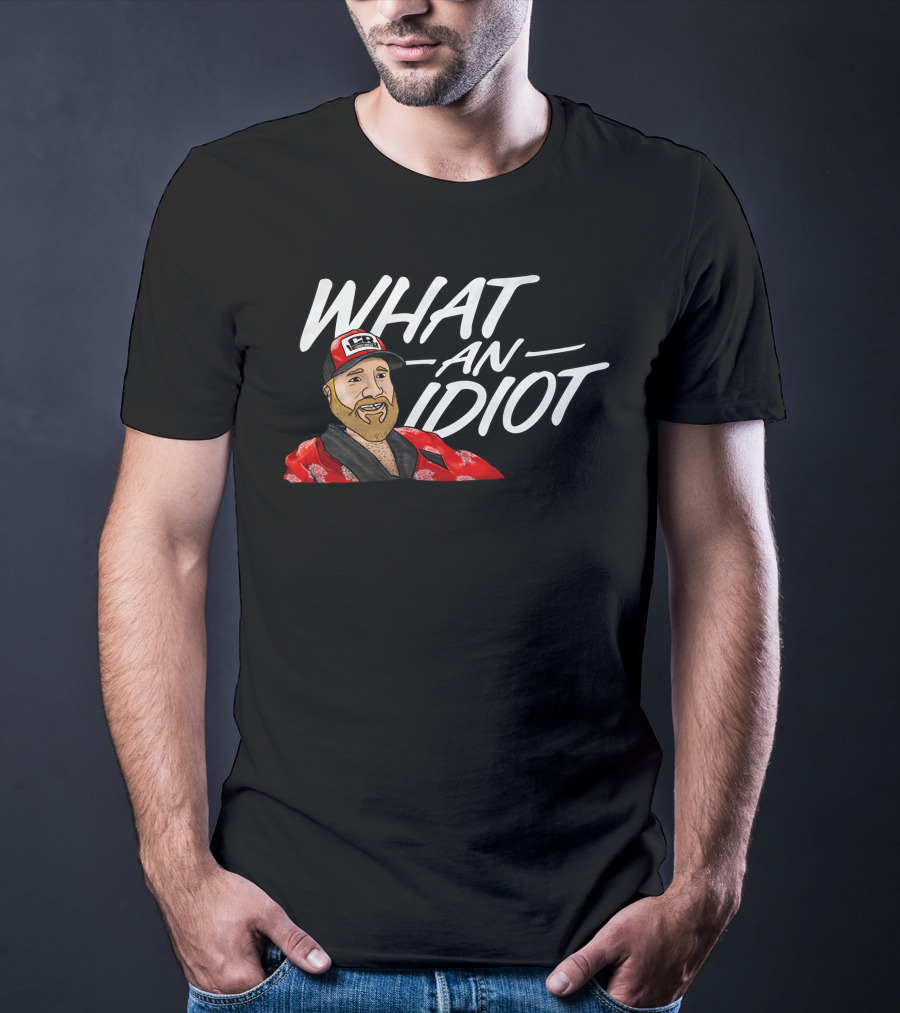 Brett Griffin What An Idiot Racer Hat Character T-Shirt